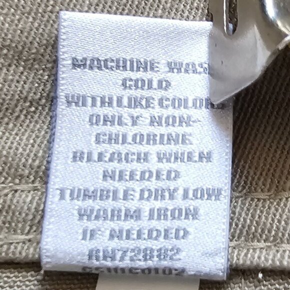 VTG Fashion Bug Khaki Pants Bootcut Tan Plus Size 20WP Pork chop Pockets - Picture 10 of 11